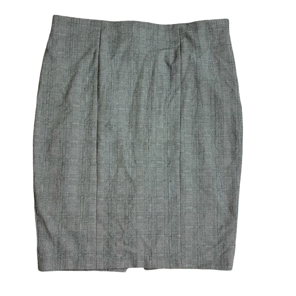 Lila Rose Pencil Skirt Gray Plaid Women's‎ Size 12
